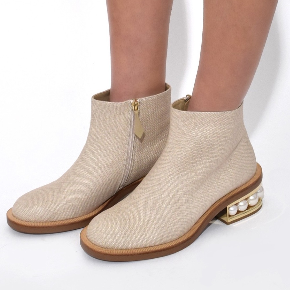 Nicholas Kirkwood Casati Pearl Sole Booties 37